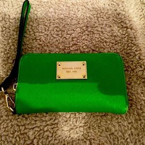 Michael kors green wallet